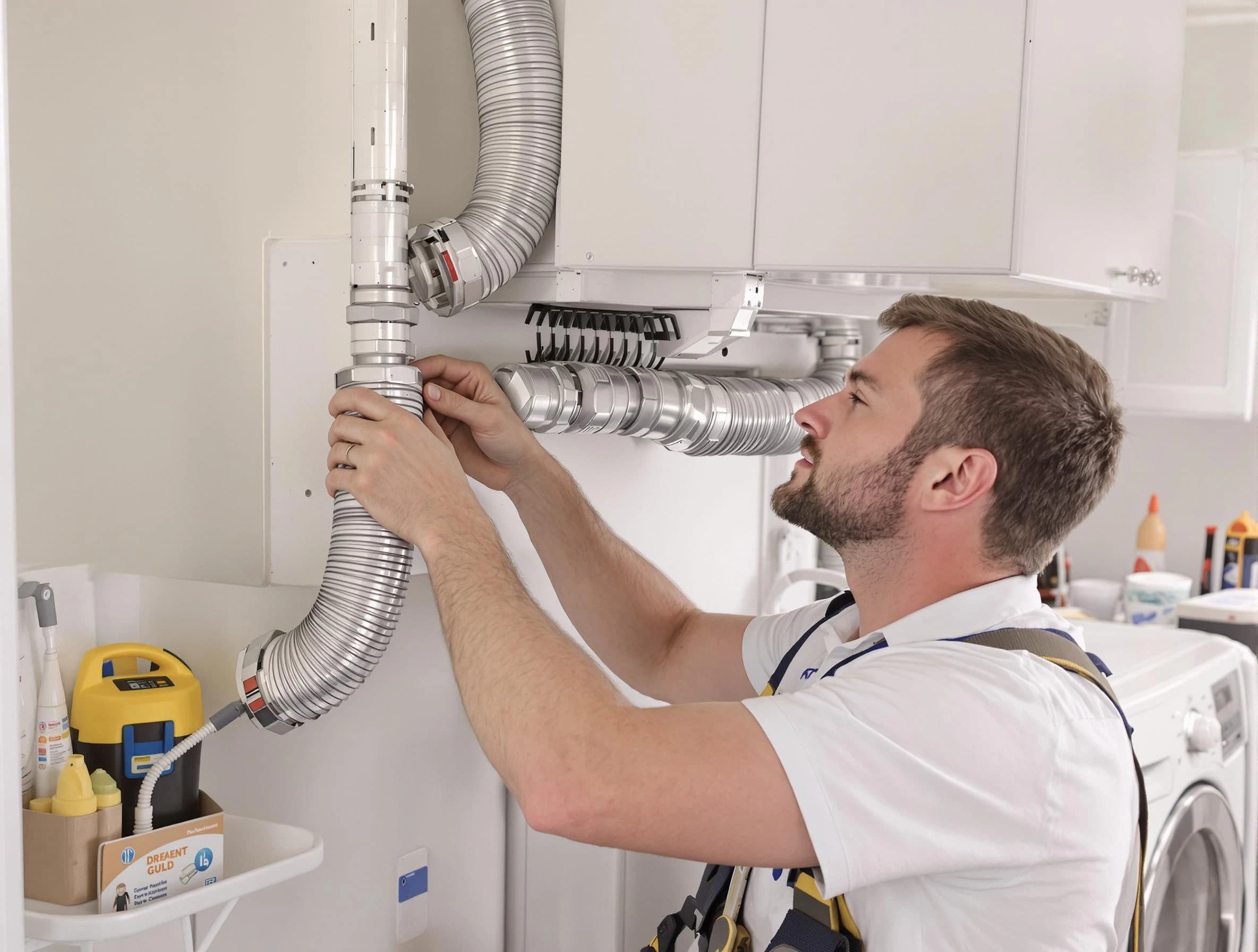 Professional dryer vent repair and installation by Brentwood Dryer Vent Cleaning in Brentwood