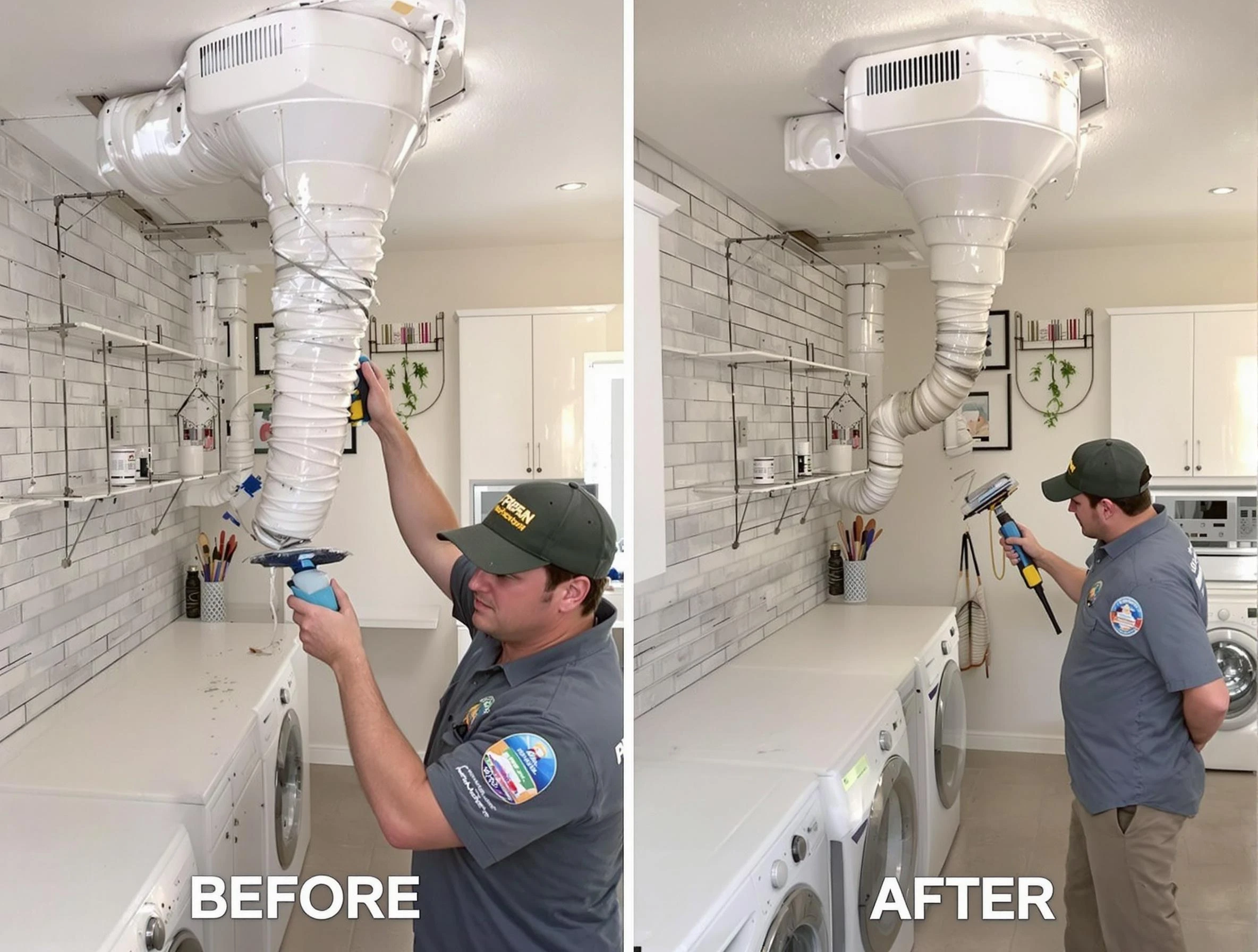 Professional dryer exhaust vent cleaning by Brentwood Dryer Vent Cleaning in Brentwood