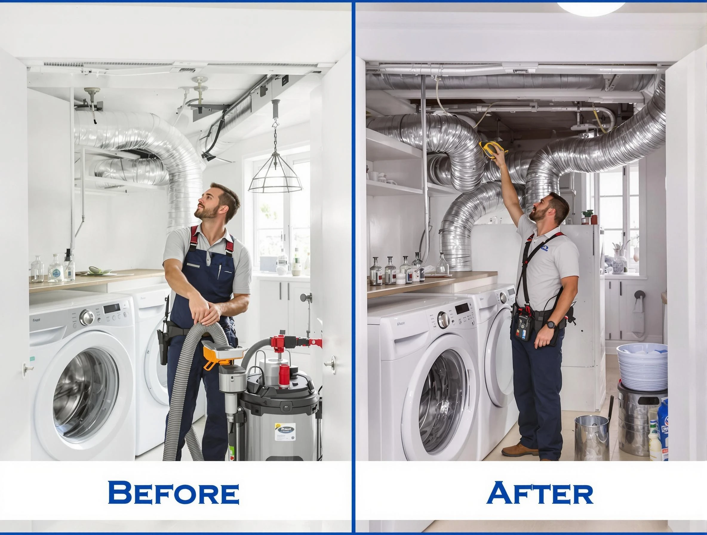 Expert gas dryer vent cleaning by Brentwood Dryer Vent Cleaning in Brentwood